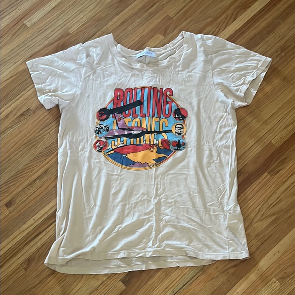 Daydreamer White Graphic band Short Sleeve Tee